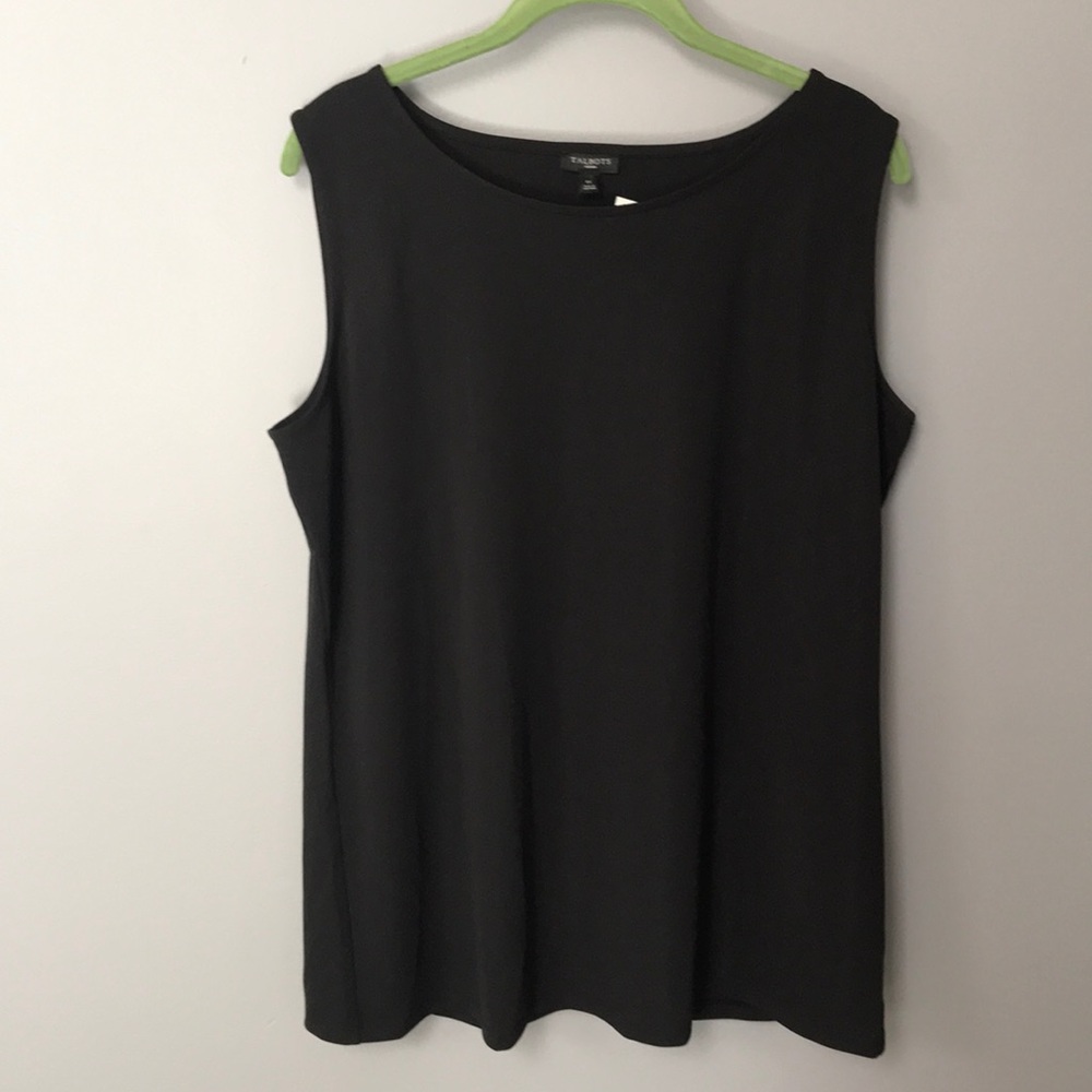 Talbots Black Jersey Shell